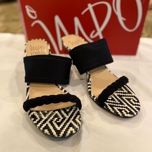 Impo Women's Black and White Sandals